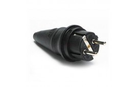 Monofaze 1x16A Kauçuk Düz Fiş