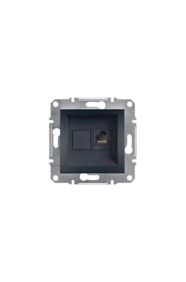 Schneider Asfora Antrasit Rj45 Tek Çıkışlı Data Prizi  Eph4700171