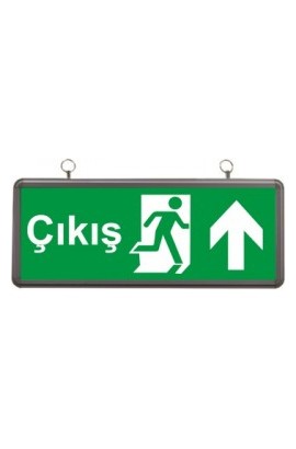 Pelsan Exiled Exit Çift Yön 3W 3 Saat Acil Yönlendirme Armatür