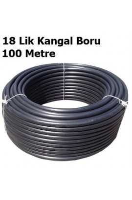18 MM HAFİF SERİ SİYAH KANGAL BORU