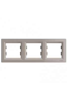 Schneider Asfora Plus Üçlü Çerçeve Bronz EPH5800369