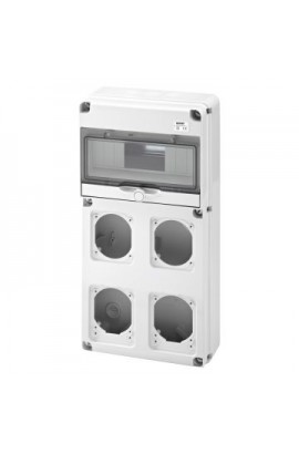 Gewiss Q-DIN 10 MODÜLLER - 2 FLANŞ IEC 16A + 2 IEC 16/32 A - IP65