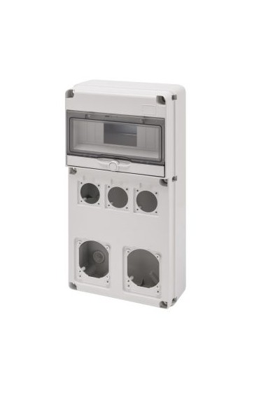 Gewiss Q-DIN 10 MODÜLLER - 3 FLANŞ SOKET-OUTLET 50X50 mm + 2 FLANŞ IEC 16/32 A - IP65