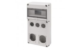 Gewiss Q-DIN 10 MODÜLLER - 3 FLANŞ SOKET-OUTLET 50X50 mm + 2 FLANŞ IEC 16/32 A - IP65