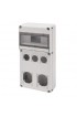 Gewiss Q-DIN 10 MODÜLLER - 3 FLANŞ SOKET-OUTLET 50X50 mm + 2 FLANŞ IEC 16/32 A - IP65