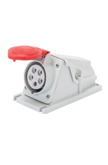 Gewiss IP44 5X32A Eğimli Duvar Prizi 380V 3P+N+E 6H