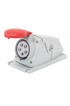 Gewiss IP44 5X32A Eğimli Duvar Prizi 380V 3P+N+E 6H