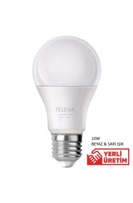 Teletek 10W LED Ampul E27 Duylu 850 LM 6500K BEYAZ