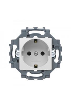 Gewiss Topraklı priz - 2P+T 16A - önden vidalı bağlantı beyaz -GW35207W
