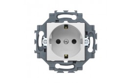 Gewiss Topraklı priz - 2P+T 16A - önden vidalı bağlantı beyaz -GW35207W